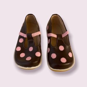 Puddle Jumper Toddler Pink Polka Dot Shoes Sz 9